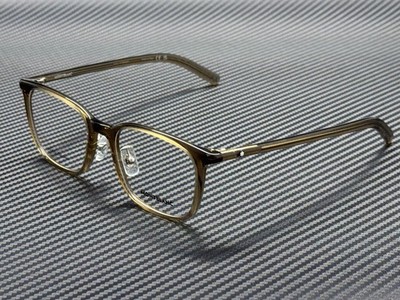 MONT BLANC MB0418OJ 004 Brown Transparent Men's 53 mm Eyeglasses
