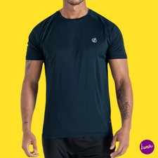 Image of DARE 2B Men's Accelerate Fitness T-Shirt, Blue, UK S | EU 46