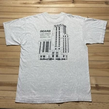 Vintage 1994 Sears Lake Street Building Closed Graphic T-Shirt USA Made Size XL