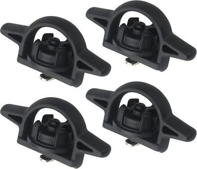 APPERFiT Bed Cleat Tie Down Anchor for Truck Rail System 4pcs 4PCS Black 