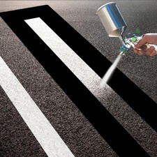 Eunika 4 x 92 Inch Parking Lot Line Stencil, 92.1 inches x 10 inches, Black