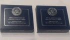 LOT of TWO 250th  West Point Mint Army  Commerative ASE.  COA. Ready to ship.