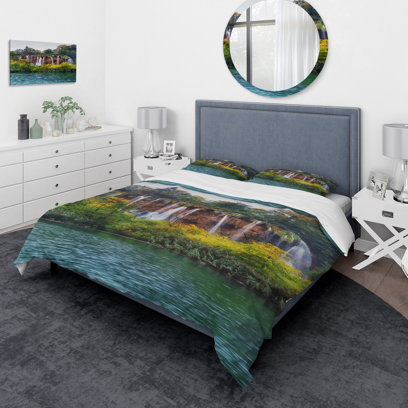 Designart 'Plitvice Lakes Croatia' Traditional Bedding Set -