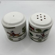 Coalport - Hunting Scene - Salt and Pepper Pot set - Vintage