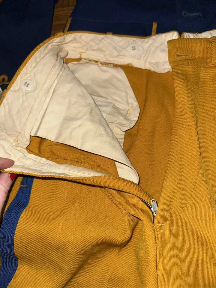 Disfraz de uniforme de banda de marcha vintage chaqueta azul Foto 4 de 4