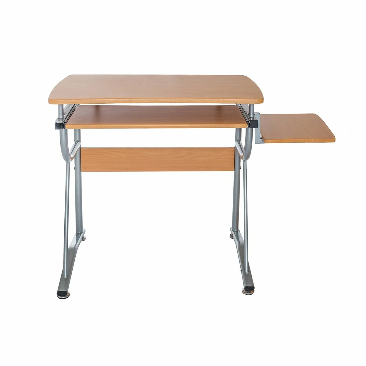 Techni Mobili Compact Computer Desk Workstation with Keyboard