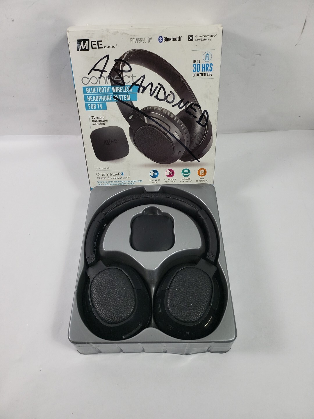 MEE audio Connect T1CMA Bluetooth Wireless TV Headphone System with