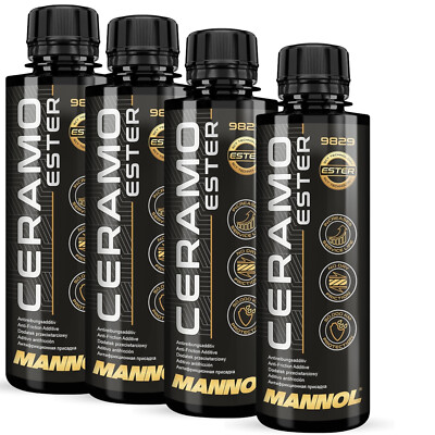 4x250ml MANNOL Ceramo Ester 9829 Antiverschleiß Additiv MOTOR VERSCHLEIß SCHUTZ
