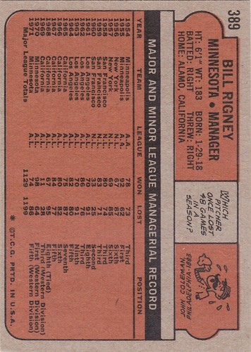 1972 Topps MLB baseball single cards (#264: 3rd series - #656: 6th series) - Picture 116 of 353