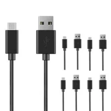 5 Core USB to USB C Cable 5 Pieces Fast Charging & Data Transfer Durable Black