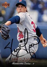 Kevin Tapani autographed baseball card (Minnesota Twins) 1995 Upper Deck #194