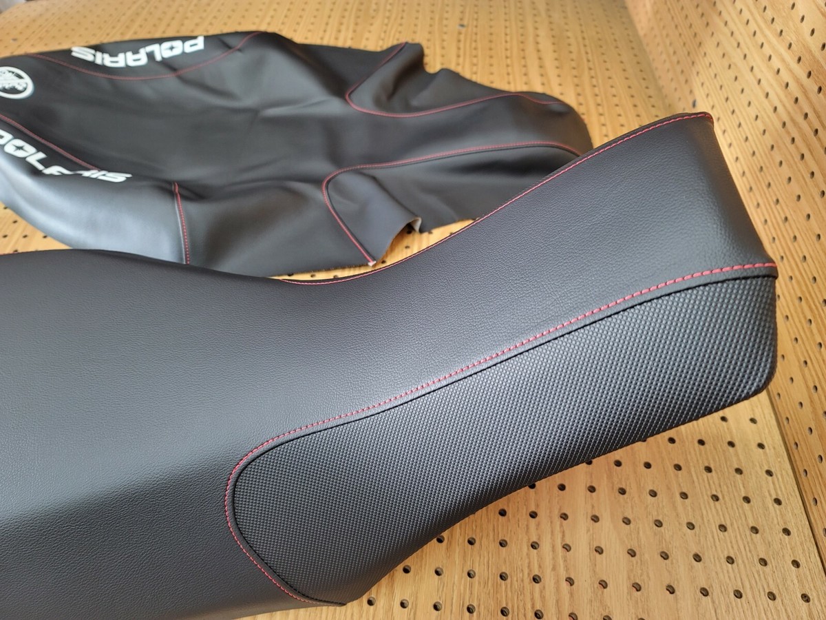 2003-2007 Polaris Predator 500 Seat Cover BLACK SIDES / RED TOP