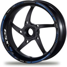 GSX-S1000 Motorbike Wheel Decals Set Rim Stickers Suzuki GSXS 1000 Black Blue