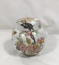 STAFFORDSHIRE  Bone China Lidded Pourri Pot/Ginger Jar 5" WOODS OF WINDSOR