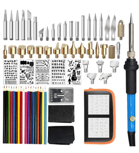 71Pcs 60W Wood Burning Pen Kit Set Soldering Iron Kit Pyrography Craft Tool Tip 71Pcs 60W Wood Burning Pen Kit Set Soldering Iron Kit Pyrography Craft Tool Tip