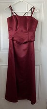 Maroon Red Strapless Prom Dress Sz 0