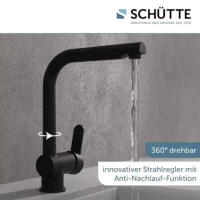 Spültischarmatur - Küchenarmatur | Herausziehbar   Schwarz   Niederdruck |79769