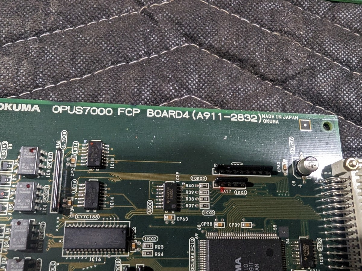 OKUMA OPUS7000 FCP CIRCUIT BOARD A911-2832 W/ A911-2840 FCP Sub