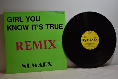 Numarx. Girl you know its true. Remix. ZYX. 12 Inch Maxi Vinyl.