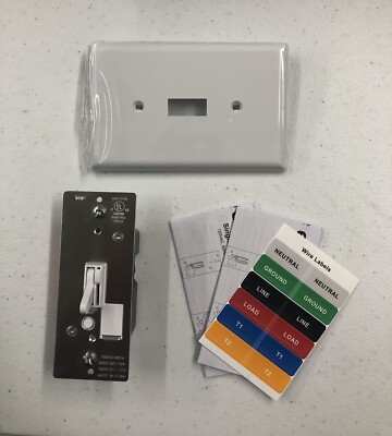 ELEGRP Digital Toggle Dimmer Switch for LED, CFL & INCANDESCENT -White - NEW