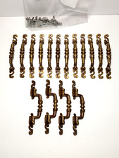 Vintage 5" Brass "S" Cabinet Drawer Pull Handles Lot of 16