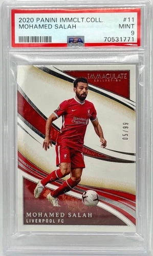 2020 MOHAMED SALAH Panini Immaculate Collection #11 PSA 9 MINT /99 *POP 1*