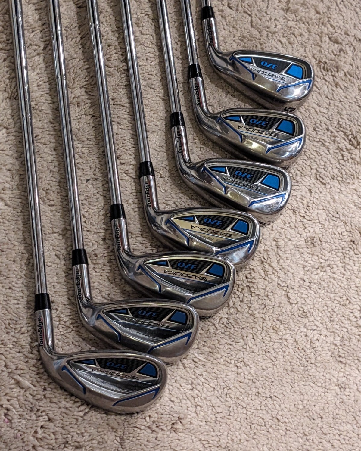 Bazooka 370 Series 5-pw: 7 Club Iron Set Very Good Condition