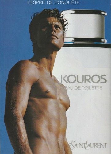 Publicité papier glacé - advertising paper - kouros d' Yves Saint Laurent