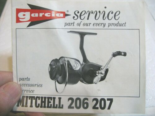 Garcia Mitchell 206 207 reel service manual schematic + parts list France made - Picture 1 of 8