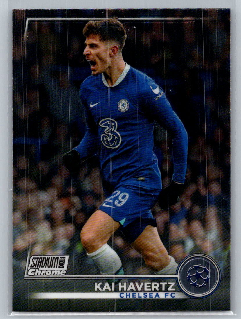 その他 Topps Chrome Kai Havertz auto /99 2023-24 Topps Chrome UEFA Soccer Kai Havertz Neon Green Wave