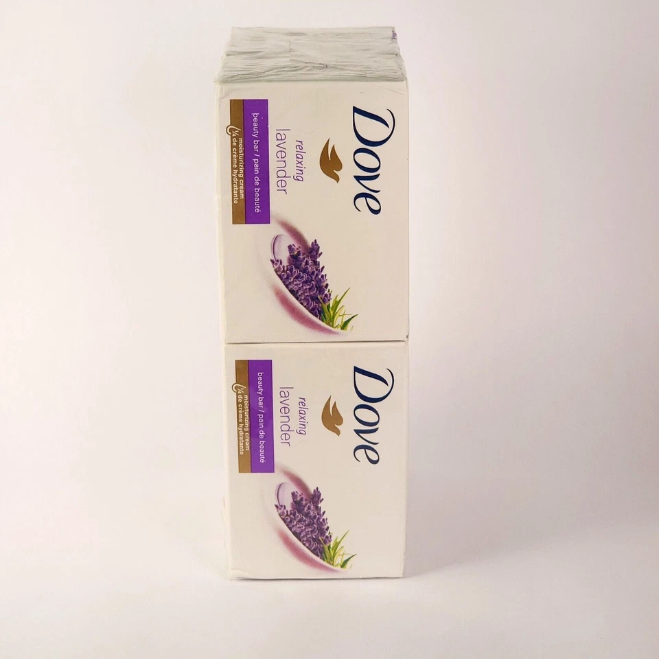 6 Bars Dove Relaxing Lavender Beauty Bar with Lavender Chamomile Scent 3.75oz - Image 2 of 4