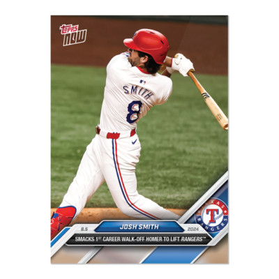 Josh Smith 1st Walk-Off HR 2024 MLB TOPPS NOW Card 518