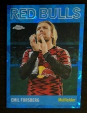 2024 topps chrome Blue Sapphire Emil Forsberg 64T-14 Red Bulls MLS