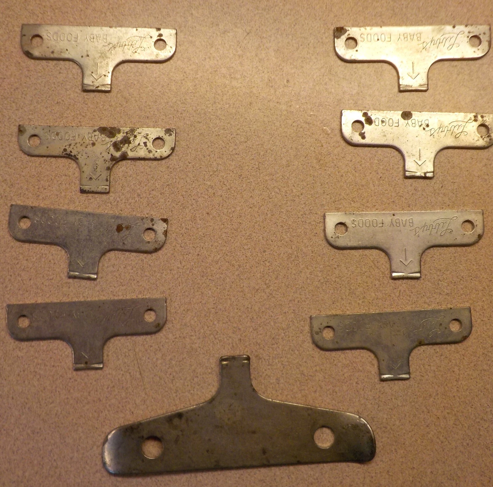 LIBBY'S Baby Food Jar Openers Vintage Lot of 9