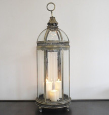 Extra Large Luxury Free Standing Antique Style Gold Candle Lantern Large Lantern
