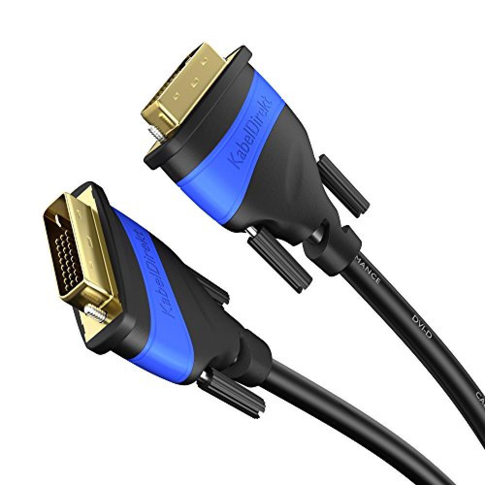 (TG. 10m) KabelDirekt 10m Cavo DVI Dual Link, (Dual Link DVI-D, 24+1 Pin, suppor