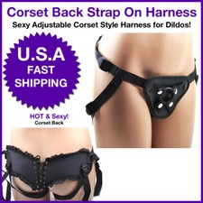 Strap on Harness Dildo Compatible Adjustable with Ring Sex Toys for Women Men