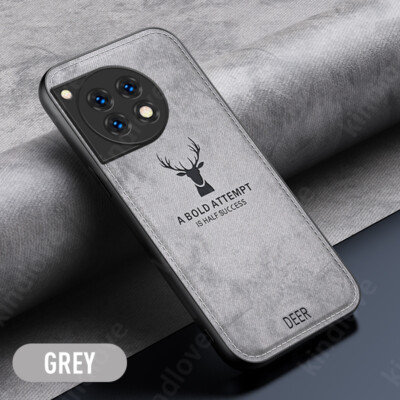 Phone Case For OnePlus Ace 3V 3 2 Pro 12 11 Shockproof Hyrbid Deer Leather Cover