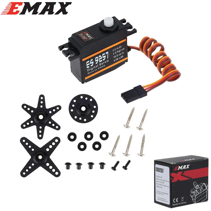 EMAX ES9257 High Speed Digital Tail 2.5kg Servo For 450 500 RC Helicopter 20gram - Image 2 of 4
