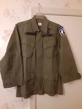 Original US OD Vietnam Ripstop Poplin Jungle Jacket  X Small Short Dtd. 1970