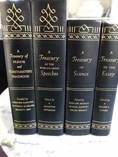Vintage Book Set - A Treasury of Humor Toastmaster's Speeches Science Essay 1954