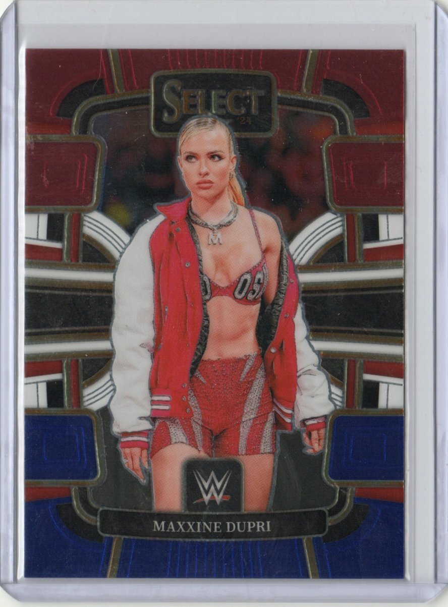 2024 Panini Select WWE #2 Maxxine Dupri Red and Blue