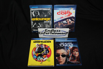 Entourage Let's Be Cops Moonwalkers Take Me Home Tonight Blu-ray Lot Brand New
