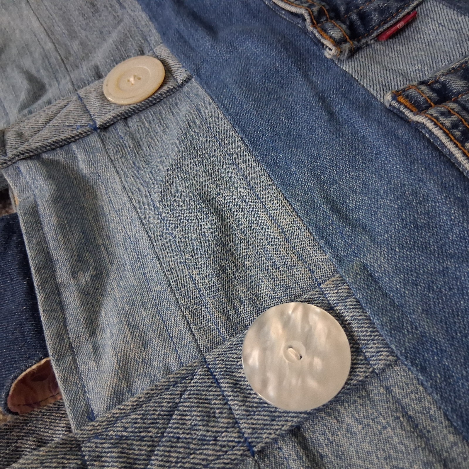 Handmade Upcycled Levi’s Denim Patchwork Tote Bag… - image 4