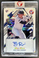 2025 Topps Pristine Ben Rice Auto RC Rookie #PA-BR Yankees