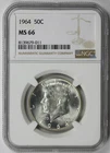 1964 Kennedy Silver Half Dollar 50C MS 66 NGC