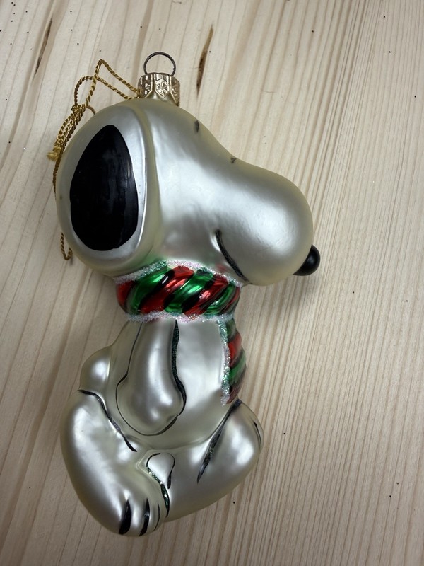 Kurt S. Adler Polonaise Snoopy Christmas Glass Ornament Poland Peanuts