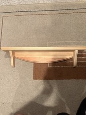 UNFINISHED Solid Wood Wall Accent Shelf 22  x 11" x 5" - NEW