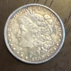 5 Morgan Silver Dollars,  Lot 1886 1900 1921 $1 Coin 0.9 Fineness US Silver