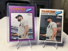 Topps Carlos Rodón Yankees MLB 2026 Heritage Baseball Purple & Base 2 Card Lot